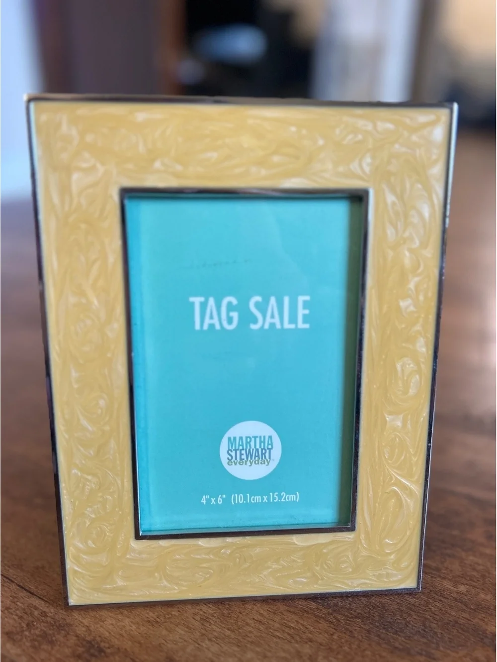 Martha Stewart Yellow Decorative Picture Frame 4x6
